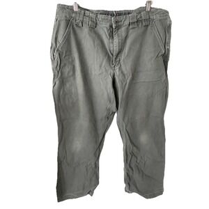 Duluth Burly Flex Firehose‎ Mens 38x30 Work Gray Carpenter Pants